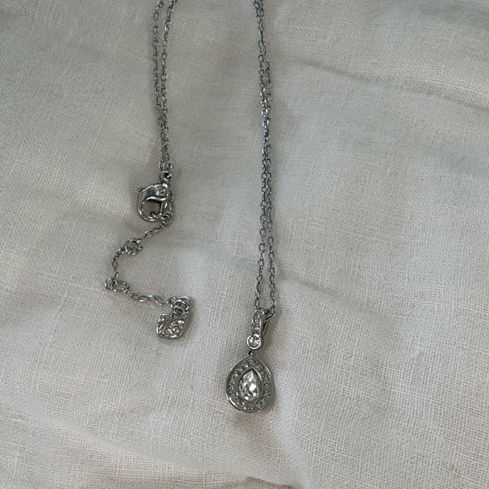 Swarovski Teardrop Crystal Pendant Necklace